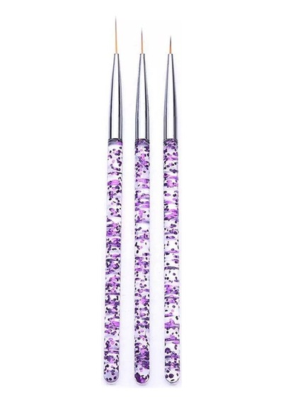 3 'lü Nail Art Fırça Seti