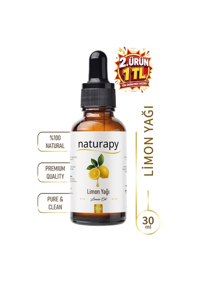 Limon Yağı Lemon Oil Uçucu Yağ 30 Ml Damlalıklı Cam Şişe