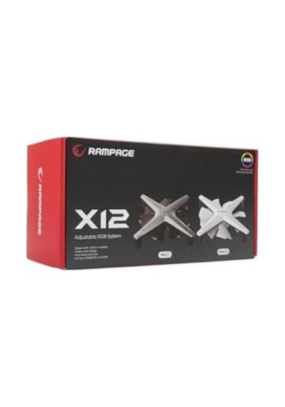 X12 Rgb Kıt Rgb 1200rpm Beyaz Gaming Oyuncu Kasa Fan Kiti