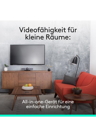 Küçük Alanlar Ve Toplantı Odaları İçin Tv Montajı Dahil Logitech Meetup Hepsi Bir Arada Ultra Hd 4k Konferans Kamerası