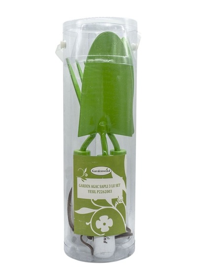 Gardenwind P2262003 Yeşil 3lü Bahçe Seti. Dar/geniş Kürek. Dirgen