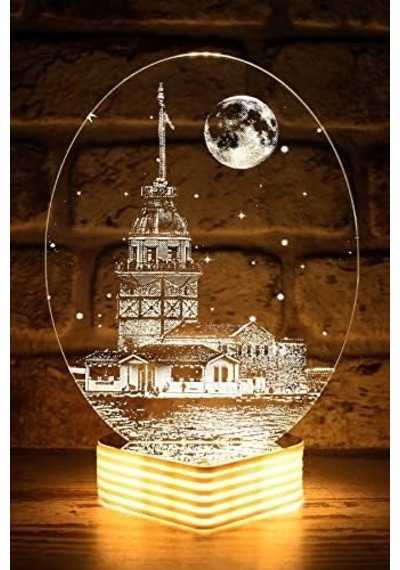 Kız Kulesi Lamba 3d Led Lamba Günışığı