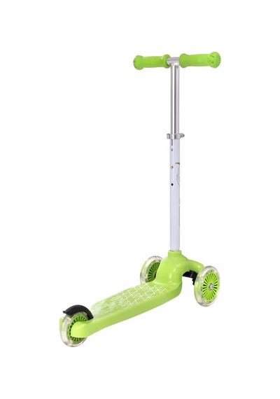 Scooter 3tkr Işıklı Max 50kg Yeşil