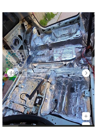 6 Mm Kalınlık- 1,5m2 - 100cm X150cm Ses Oto Karavan Ev Alü Folyolu Kendinden Yapışkan Kaucuk Ses