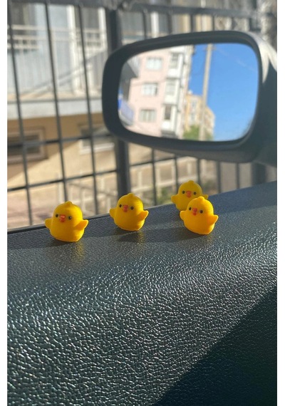 Mini Civciv Araç Içi Süsü, Masa Dekoru, Tatlı Dekor, Klima Süsü, Minik Dekor, Göğüs Süsü 1 Adet Civciv - 807913972