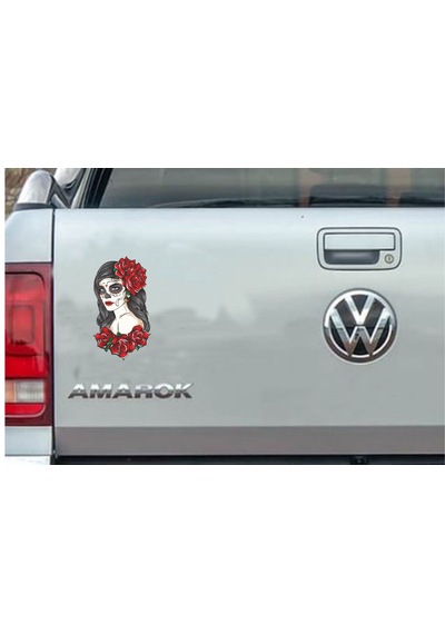 Dövmeli Çingene Kız - Araba Oto Motosiklet Karavan Sticker - 00029 30x17 Cm