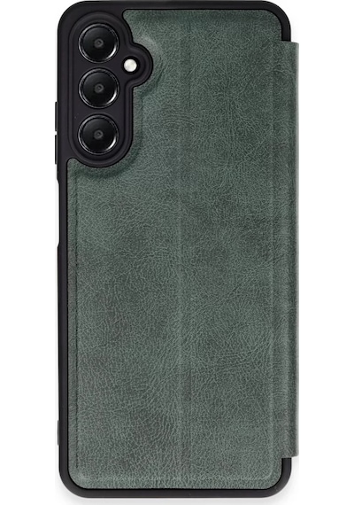 Newface Samsung Galaxy A05s Kılıf Flip Cover - Koyu Yeşil