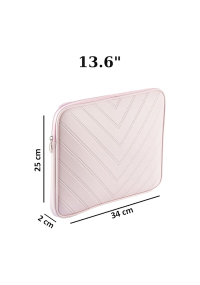 Ns Apple Uyumlu MacBook Air/pro 13-13.6 İnç Darbeye Karşı Korumalı Laptop Çantası - Suya Dayanıklı Tasarım Pembe