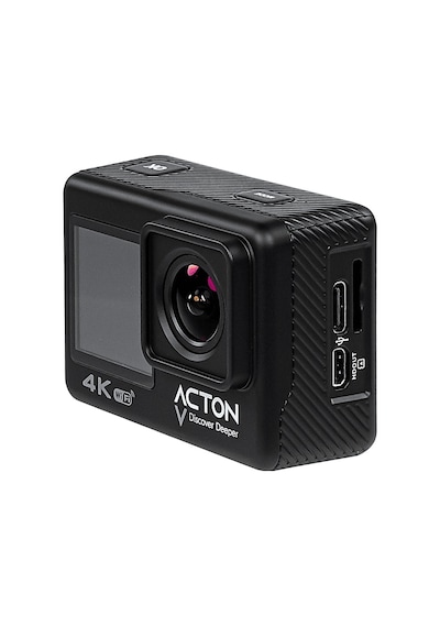 Acton Gold 4k Çift Ekranlı Aksiyon Kamerası Siyah