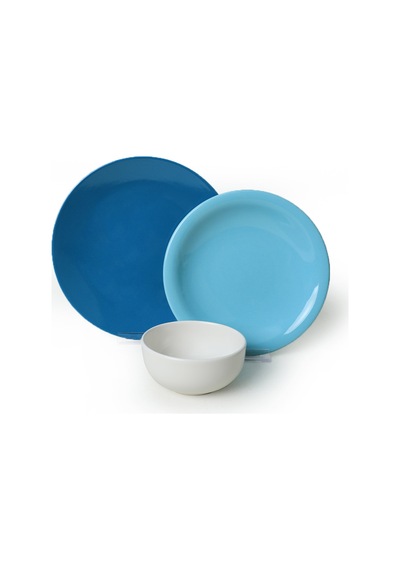 Keramika Blue Mix Yemek Takımı 6 Parça 2 Kişilik 031-413-420 Mavi