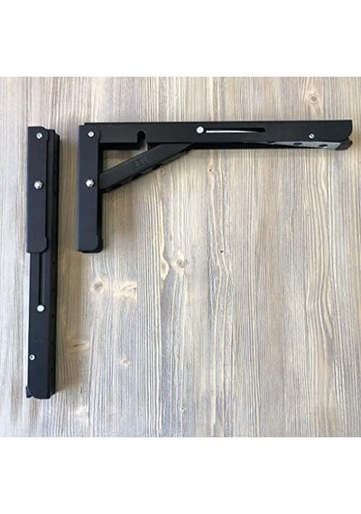 Katlanır Tekne Karavan Masa Ayağı 30cm 1 Takım Siyah Abanoz