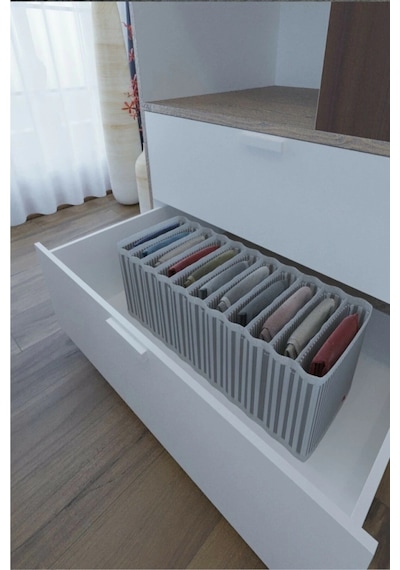 11 Bölmeli Dolap Ve Çekmece Içi Düzenleyici Akordiyon Organizer M-00500 1 Adet Diğer