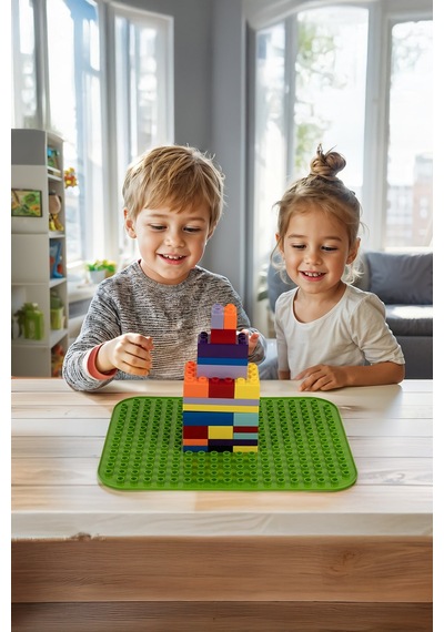 Creative Bi-blocks 68 Parça Yazı Tahtalı Eğitici Yapı Blok Seti Çocuk Oyuncağı +3 Yaş
