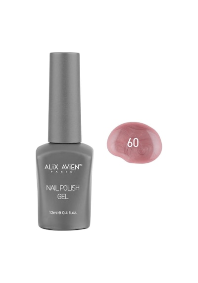 Alix Avien Işıltılı Bej Pembe Kalıcı Oje 60-yoğun Renk Veren Jel Oje 12 Ml-nail Uv Gel Polish 60