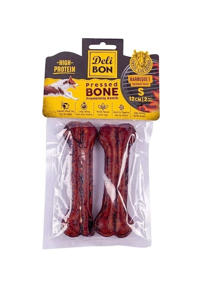 Delibon Deri Pres Kemik S Boy Barbekü Aromalı 2'li 12 CM