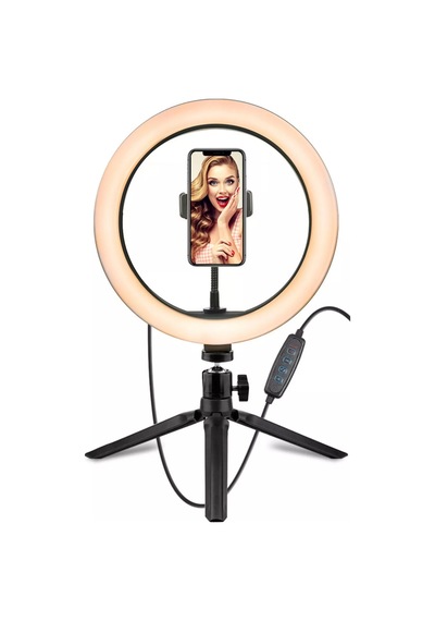 Ring Light Sürekli Işık 8 Inch Halka Işık Youtuber Video Makyaj Kuaför Işığı 20 Cm