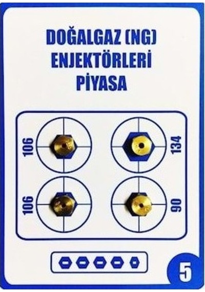 Universal Enjektör Meme Piyasa M 4,5 Doğalgaz- 1 Adet