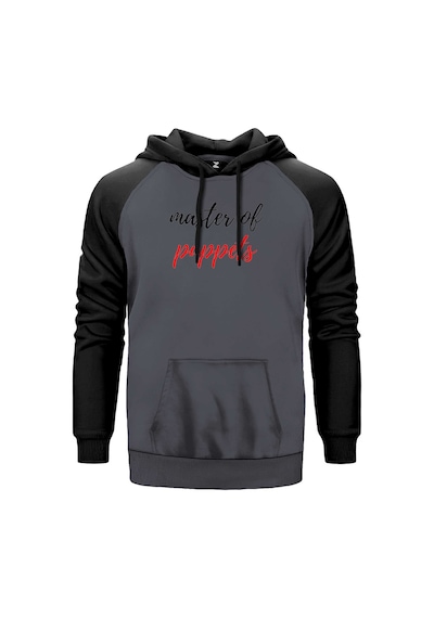 Metallica Master Of Puppets Text Gri Renk Reglan Kol Sweatshirt Gri