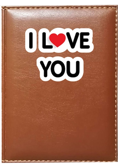Promosyon Denizi I Love You 1 Görselli Taba Ruhsat Kabı