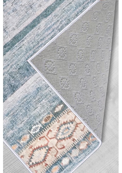 Rovigo Home Dijital Baskı Yıkanabilir Kaymaz Taban Salon Halısı  RVG1683 Çok Renkli