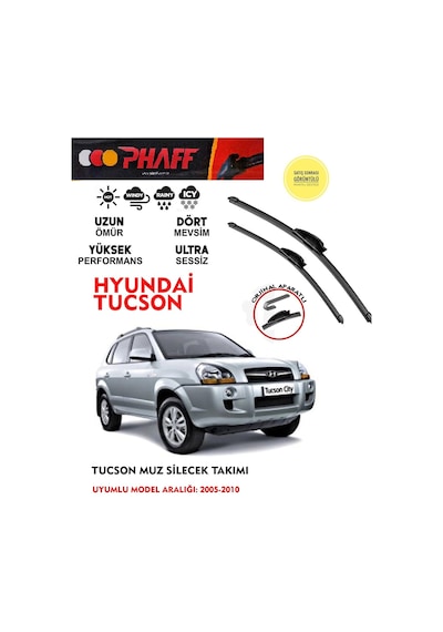 Hyundai Tucson Ön Muz Silecek 2005-2010 Arası Araca Özel