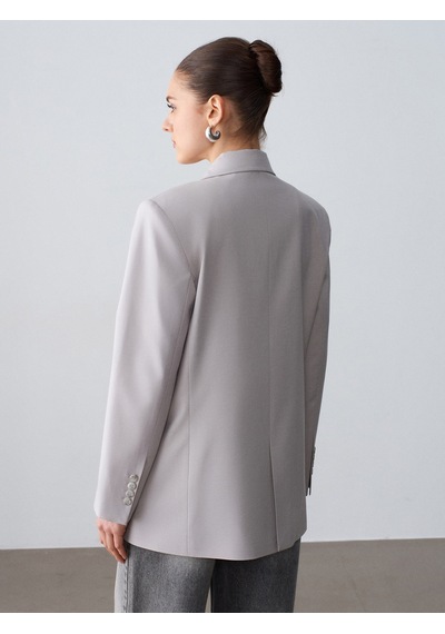 Dilvin 60799 Blazer Ceket-vizon