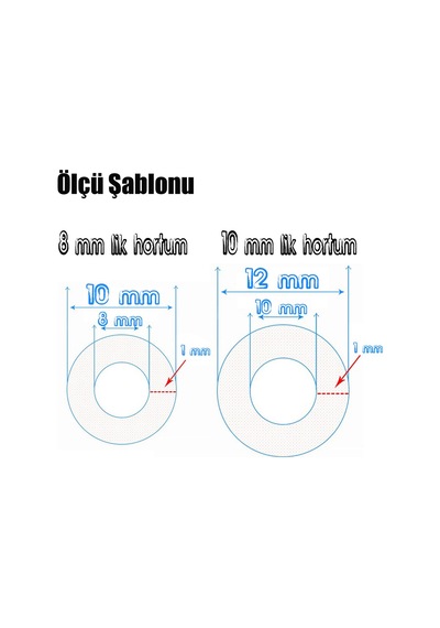 Şeffaf Terazi Hortumu Termosifon Otomobil Kapı Fitili