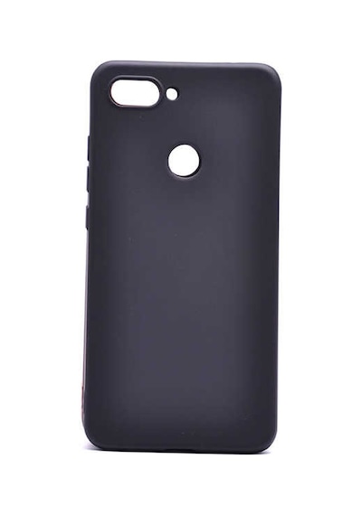Noktaks - Mi 8 Lite Uyumlu - Kılıf Mat Soft Esnek Premier Silikon Kapak - T6624 - Siyah Siyah