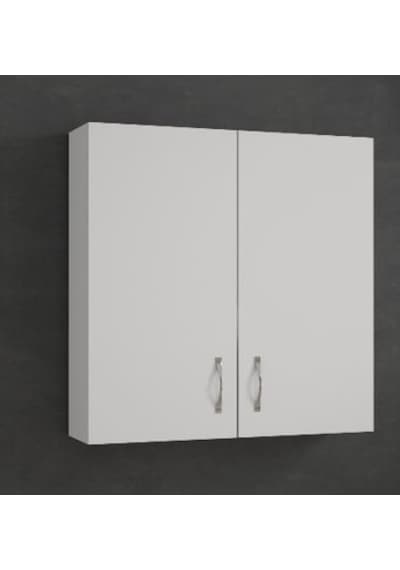 Labelladizayn 2 Kapaklı Banyo Üst Dolabı %100 Mdf Beyaz