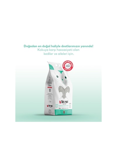 Toi Moi Natura Cream Kokusuz Sodyum Bentonit Kedi Kumu 10 L