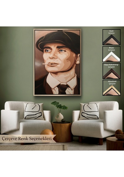 Çerçeveli Ekart Peaky Blinders Thomas Shelby Tablo-7775
