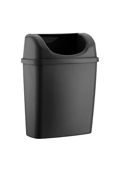 Rulopak Duvara Monte 6 L Çöp Kovası - Siyah Diğer