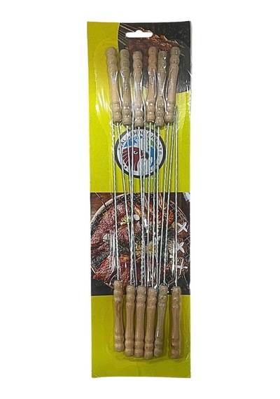 Ahşap Saplı Metal Çöp Şiş