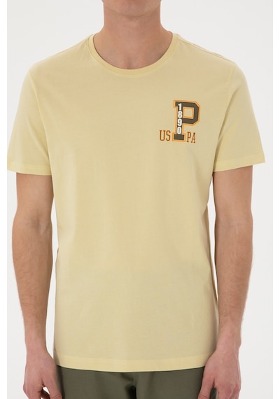 U.S. Polo Assn. Erkek Regular Fit Bisiklet Yaka Açık Haki Tişört 50306897-VR183