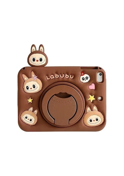 Apple Uyumlu iPad, Air 1 9.7" Kılıf Cute Dolls Standlı Eğlenceli 3d Karekterli Çocuk Kılıfı A1474 A1475 A1476 Kılıf
