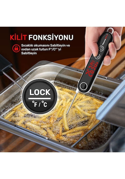 Thermopro Tp18s Daldırma/saplama Izgara/barbekü/mangal Et Gıda Ölçme Pişirme Termometresi