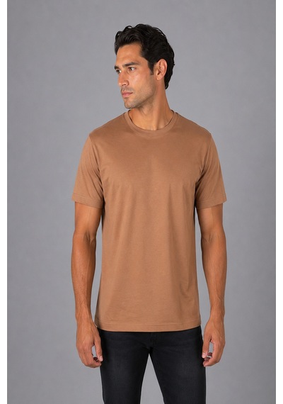 Bisse Taba Bisiklet Yaka T-shirt Ts26y26100 D13