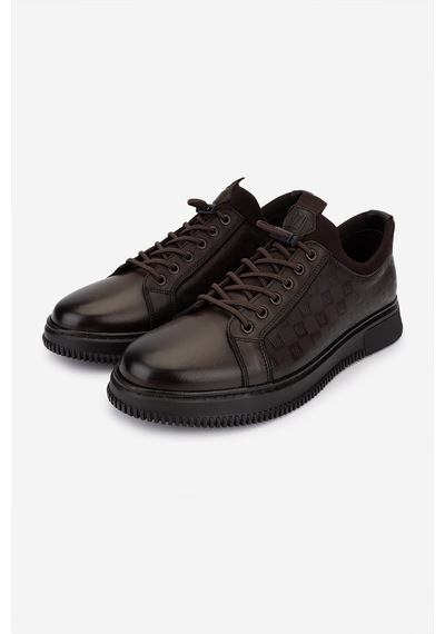 Valmenti Erkek Hakiki Deri Kahverengi Sneakers & Spor Ayakkabı 1204 0461-2297 Erk Ayk Y26 Kestane Atlas