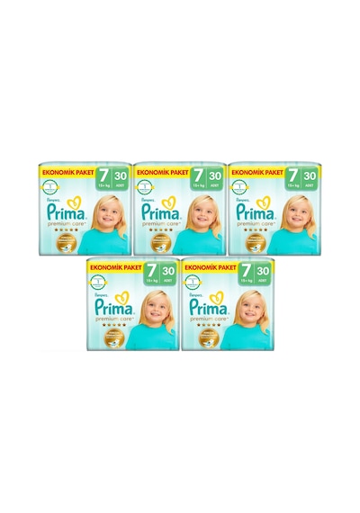 Prima Premium Care Bebek Bezi Beden:7 15+kg Xxx Large 150 Adet