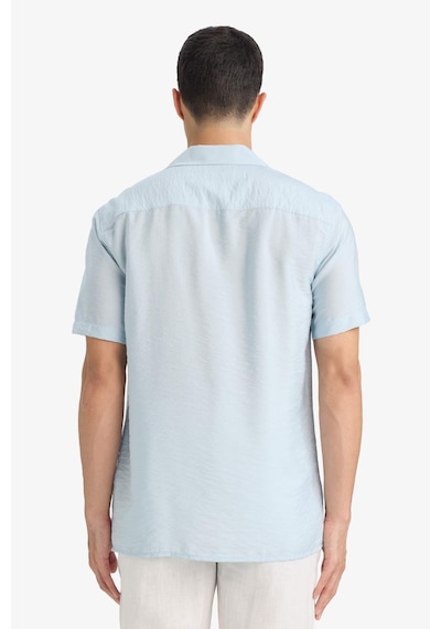 Defacto Modern Fit Yazlık Polo Yaka Basic Düz Kısa Kollu Gömlek V8406az25smbe215 Mavi Defacto Modern Fit Yazlık Polo Yaka Basic Düz Kısa Kollu Gömlek V8406az25smbe215 Mavi