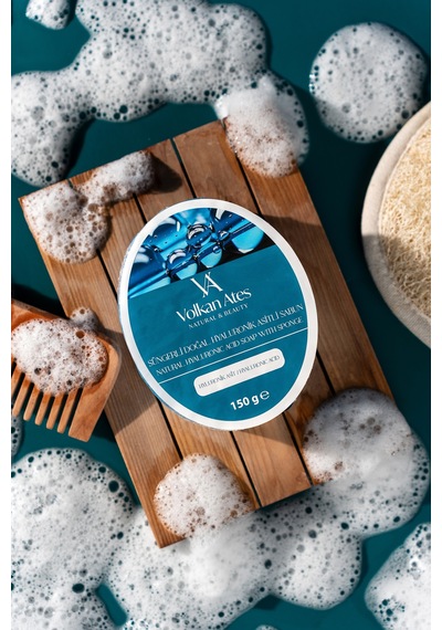 Volkan Ates Natural & Beauty Hyaluronik Asit Süngerli Doğal Sabun 150 Gr 41877022