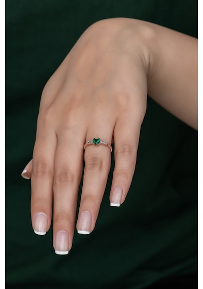 Gümüş Prenses Yüzük Rose Gold Kaplama 925 Ayar Gümüş Rose Gold (511780035)