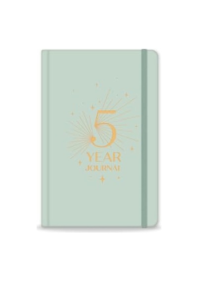 5 Yıllık Süresiz Günlük Ajanda 13x21 - Yeşil Çok Renkli