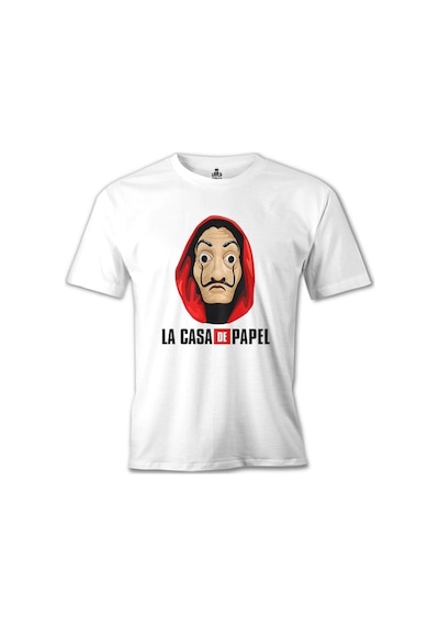 La Casa De Papel - Dali Mask Beyaz Erkek Tshirt