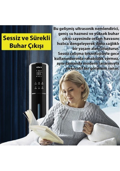 Tüm Ev İçin 9 Litre Büyük Boy Hava Nemlendirici Humidifer Bebek Ve Çocuklar İçin Uv Karbon Hava Temizleme