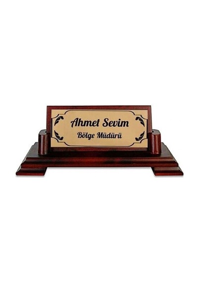 Ahşap Masa İsimliği 102