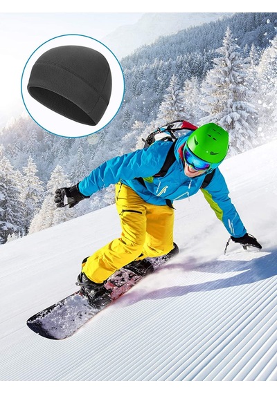 Yılmazel Unisex Kışlık Polar Kadın Erkek Bere Düz Renklerde Stand Yeşil