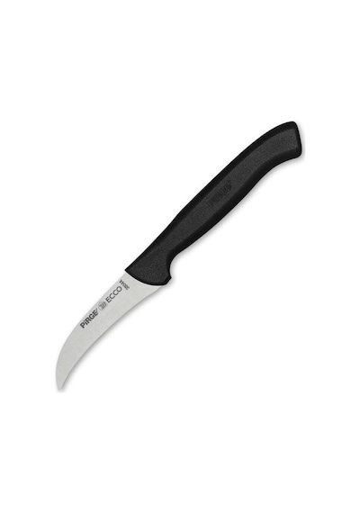 Pirge 38044 Ecco Kıvrık Eğri Sebze Dekor Bıçağı 7,5 Cm - Siyah