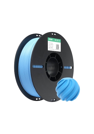 Esun Basic Pla Açık Mavi Filament 1.75mm 1kg - Stabil Baskı, Canlı Açık Mavi Pla