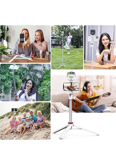 Ulanzi Mt-44 Uzatılabilir Vlog Tripod Beyaz